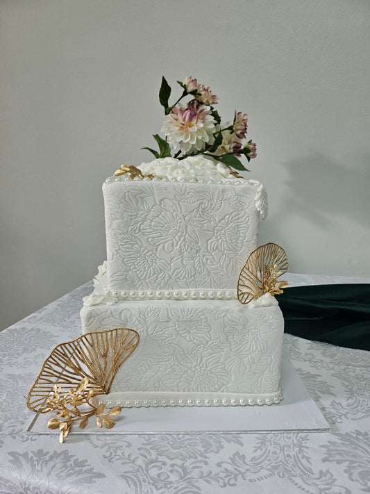 Cake pièce montée Fiançailles/Mariage (à partir de 15 parts)