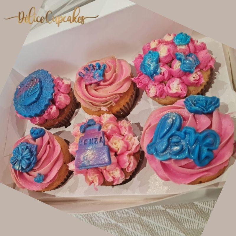 Coffret de cupcakes à offrir thème Fleurs