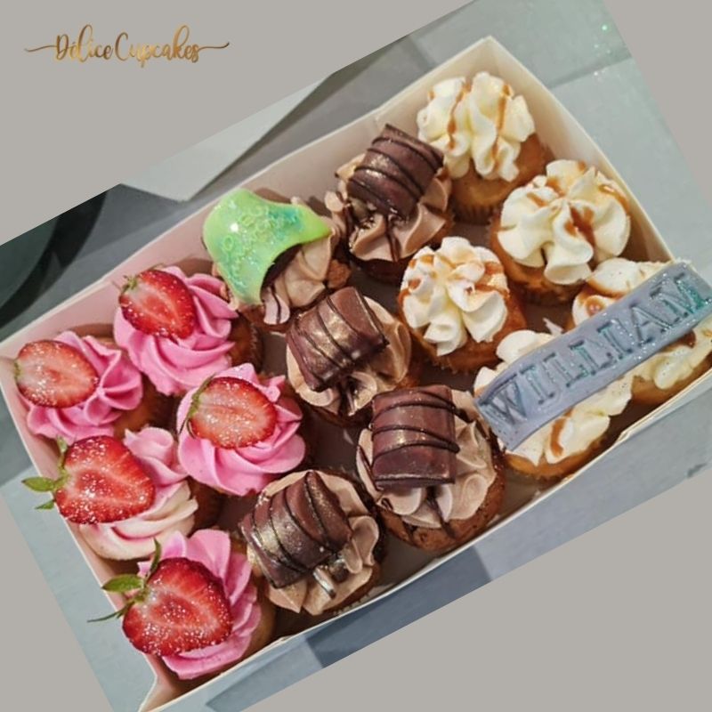 Coffret Délice du jour de 15 Mini Cupcakes