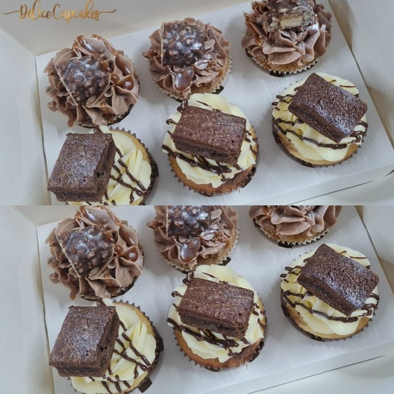 Coffret Délice de 12 Cupcakes Moyen au choix
