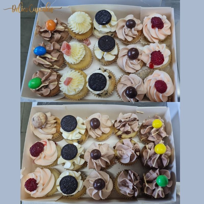 Coffret Délice du jour de 15 Mini Cupcakes
