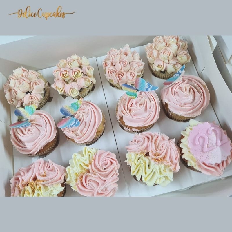 Cupcakes thème Fleurs/Anniversaire/Mariage... à partir de