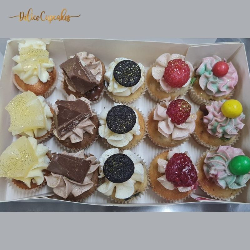 Coffret Délice du jour de 15 Mini Cupcakes