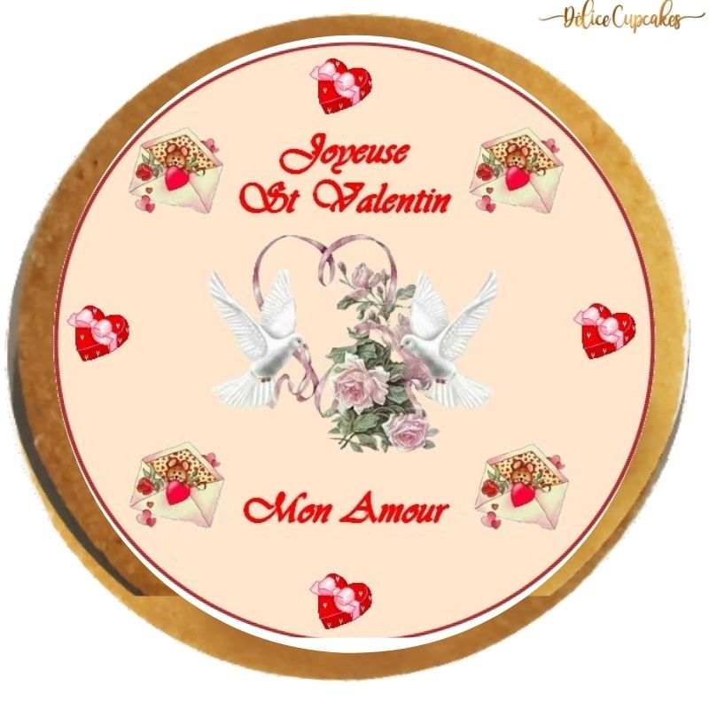 Biscuits personnalisés Thème Mariage/Amour à partir de