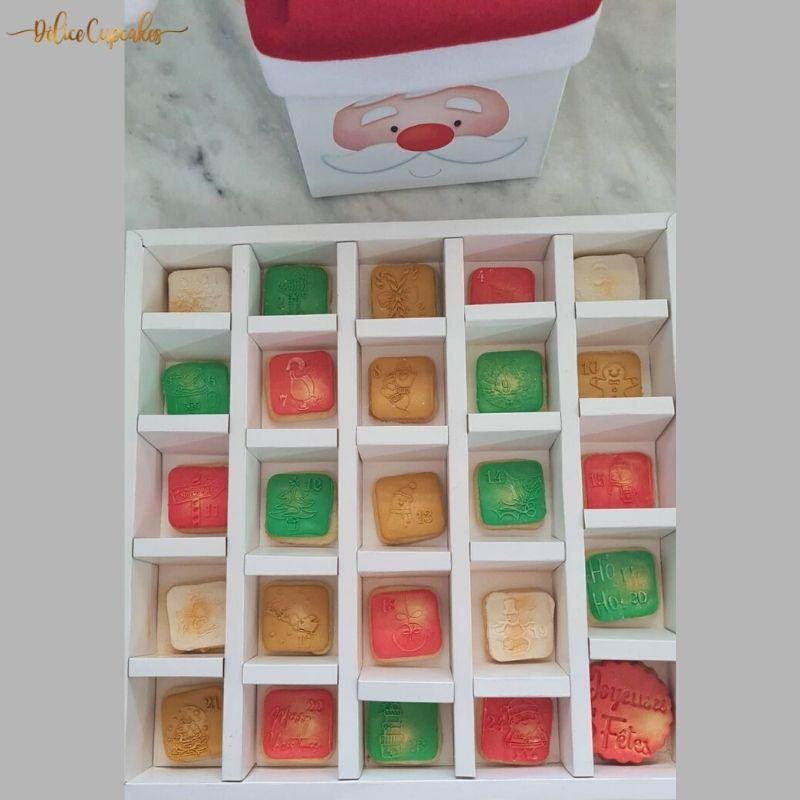 Coffret de Biscuits de Noël/ Calendrier de l'Avent