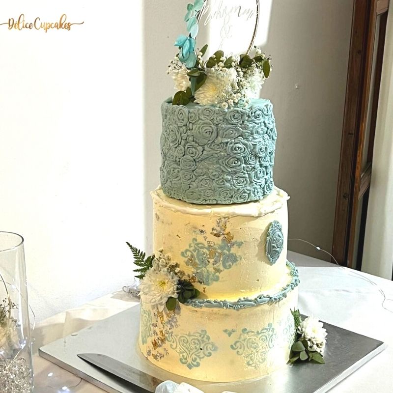 Cake pièce montée Fiançailles/Mariage (à partir de 15 parts)