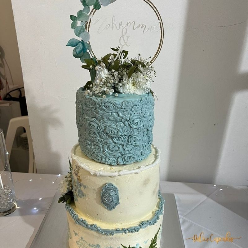 Cake pièce montée Fiançailles/Mariage (à partir de 15 parts)