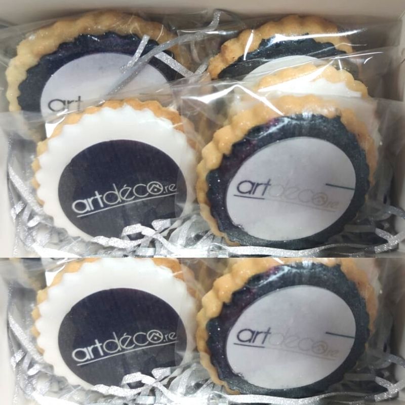 Biscuits personnalisés Fête d'Entreprise (Avec votre Logo)