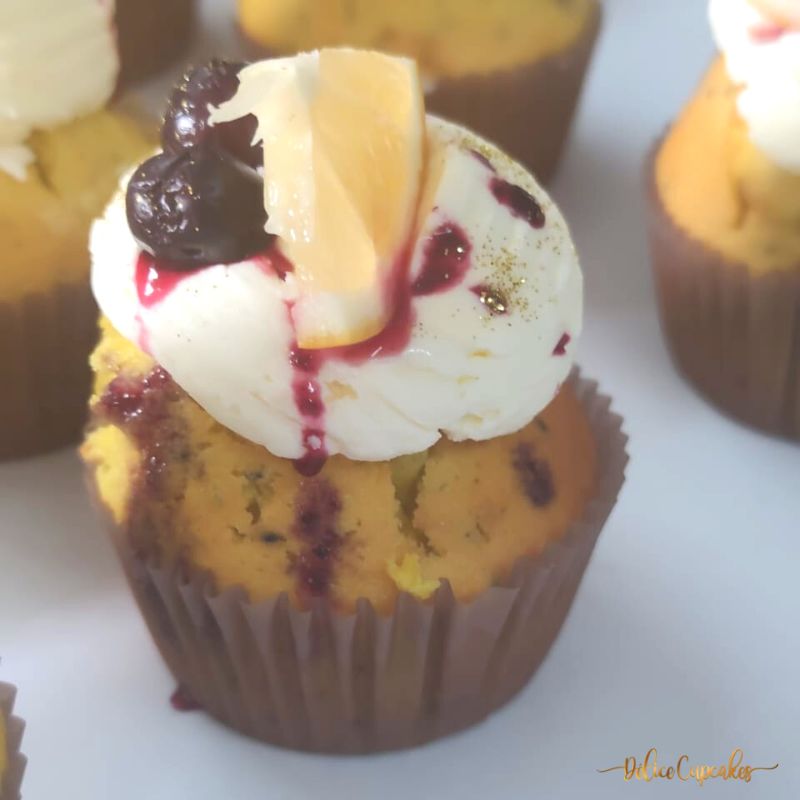 Cupcake Myrtilles à partir de