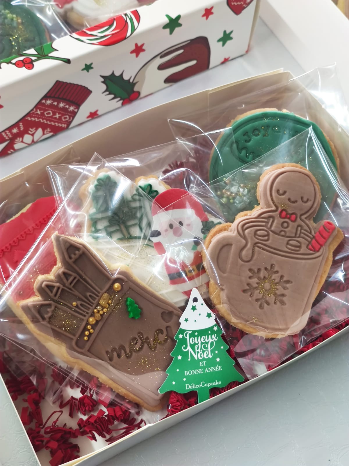 Coffret de Biscuits de Noël/ Calendrier de l'Avent