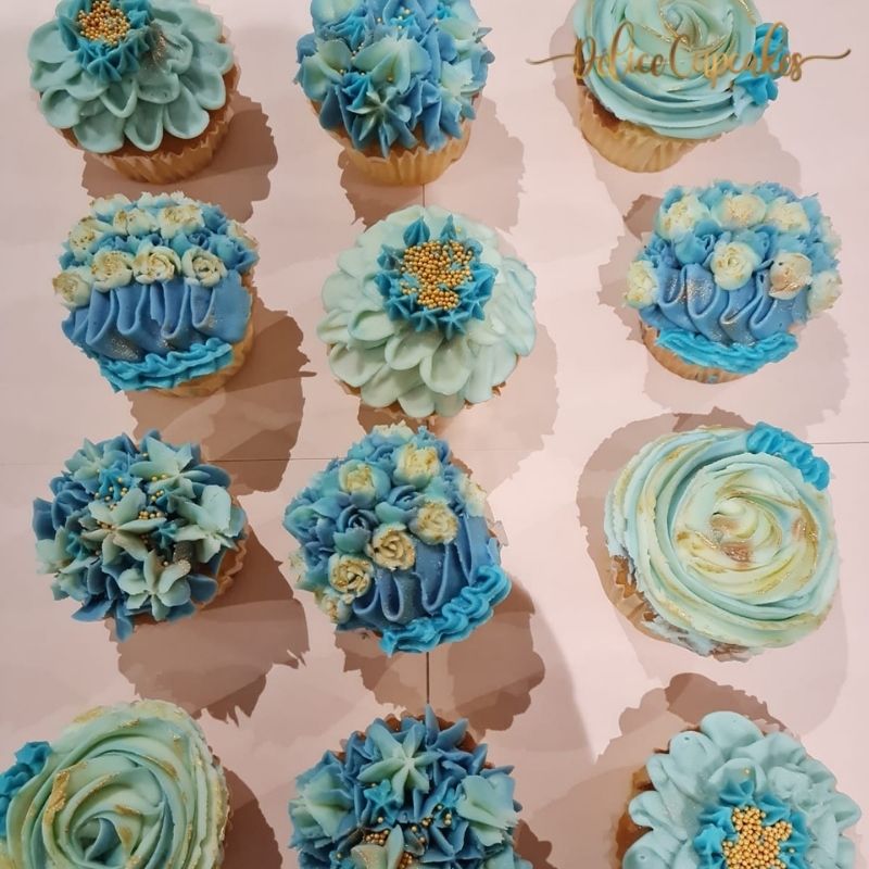 Coffret de cupcakes à offrir thème Fleurs