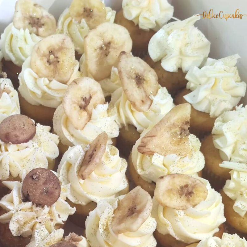 Cupcake Banane/Vanille à partir de