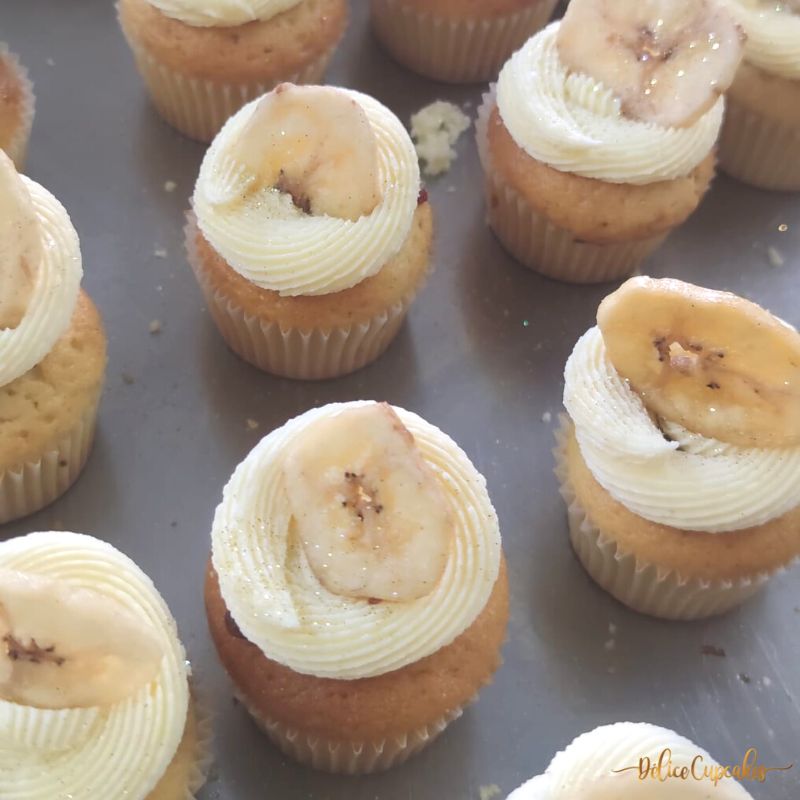 Cupcake Banane/Vanille à partir de