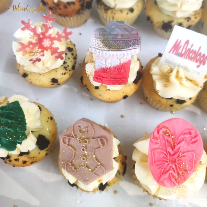 Cupcakes thème Fête d'Entreprise (Avec votre Logo) à partir de