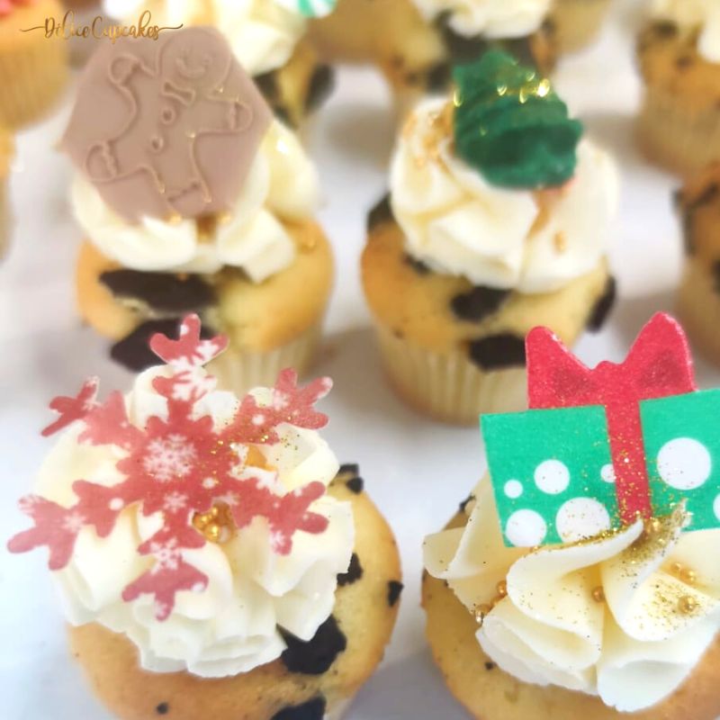 Coffret de cupcakes à offrir pour Noël
