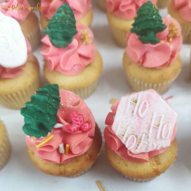 Coffret de cupcakes à offrir pour Noël