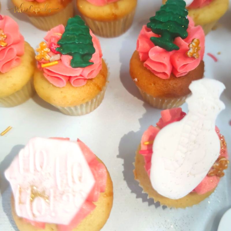 Coffret de cupcakes à offrir pour Noël