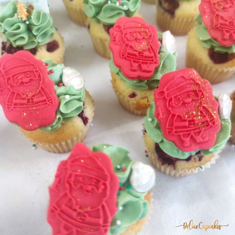 Coffret de cupcakes à offrir pour Noël