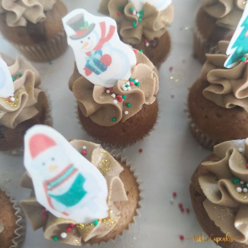 Coffret de cupcakes à offrir pour Noël