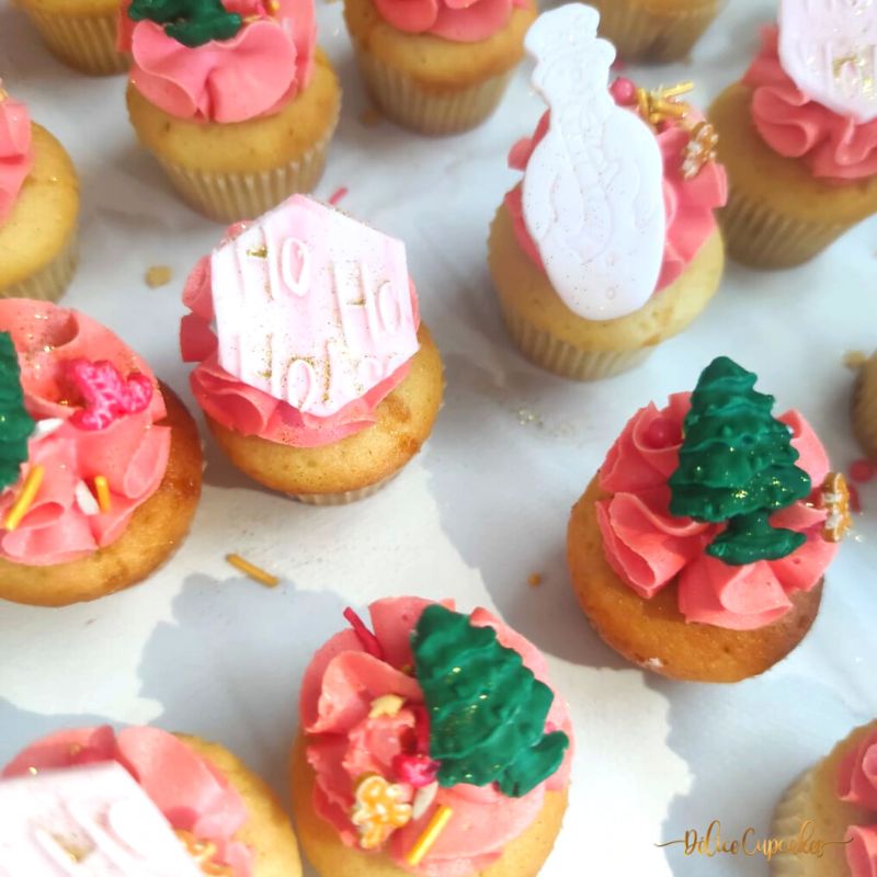 Coffret de cupcakes à offrir pour Noël