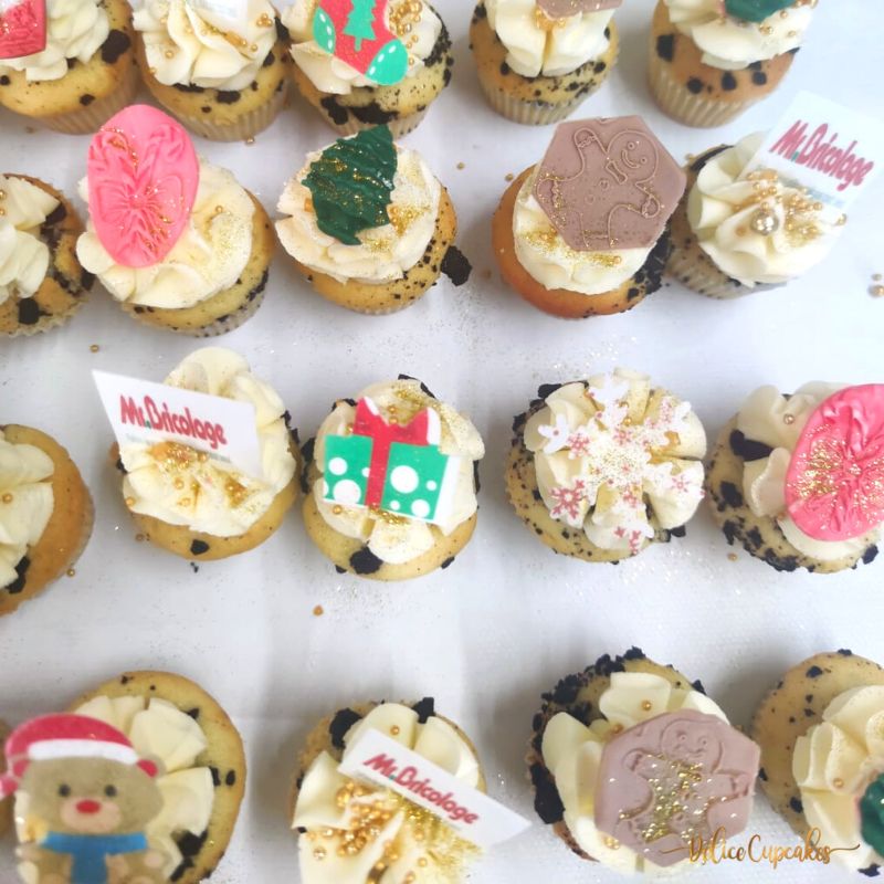 Coffret de cupcakes à offrir pour Noël