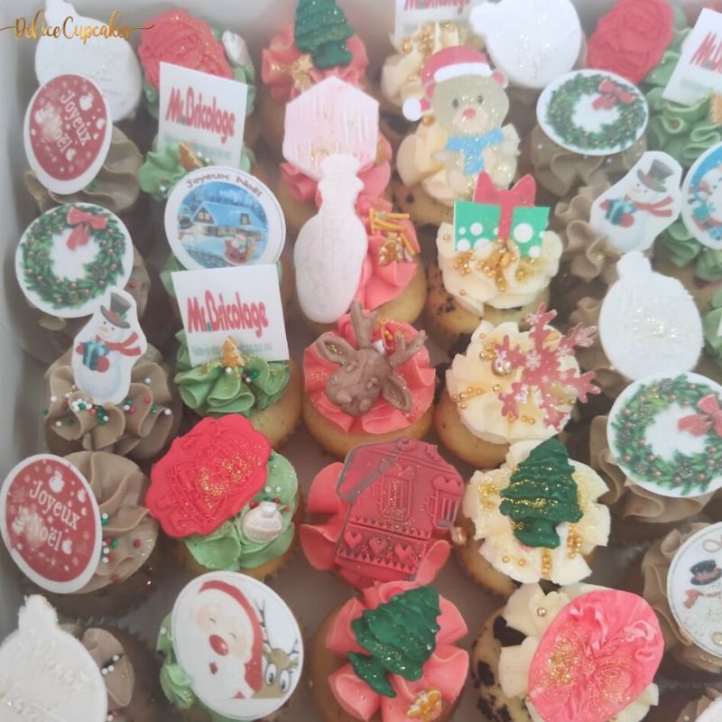 Cupcakes thème Fête d'Entreprise (Avec votre Logo) à partir de