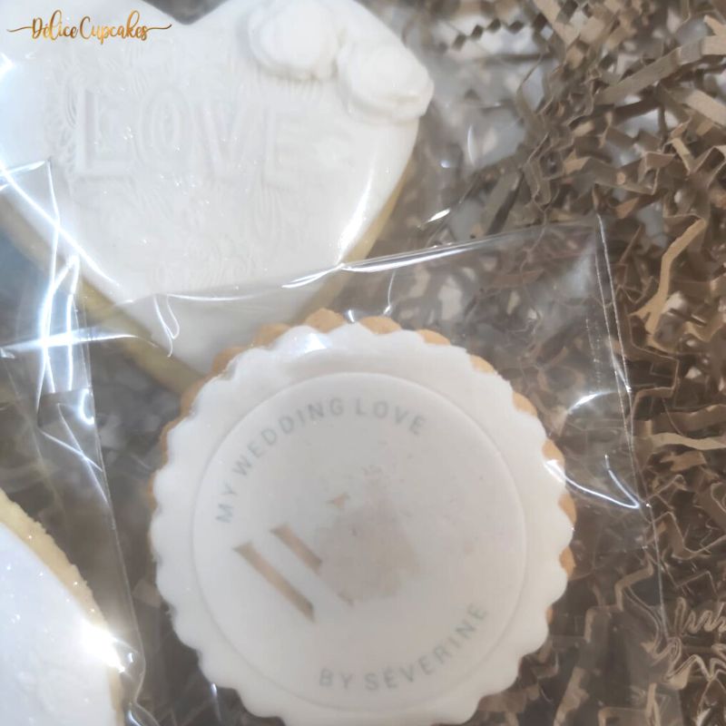 Biscuits personnalisés Thème Mariage/Amour à partir de