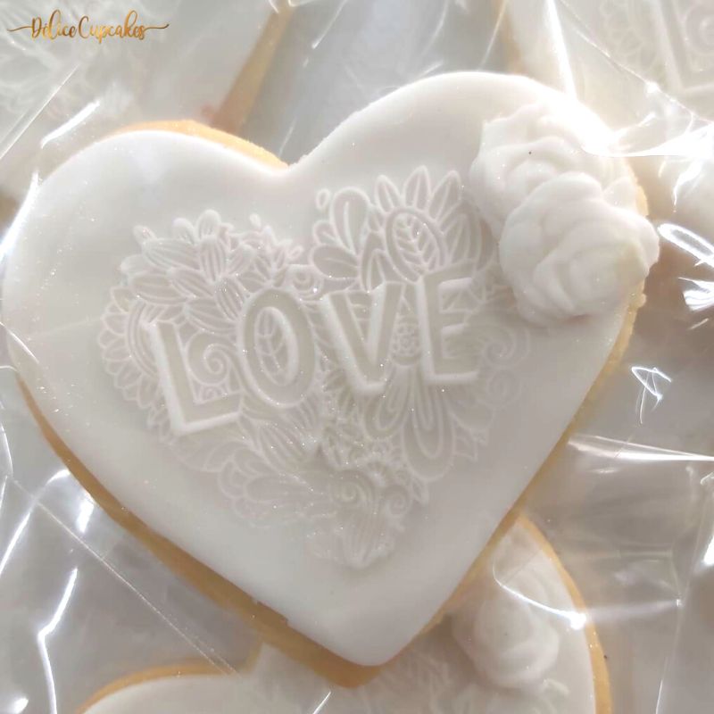 Biscuits personnalisés Thème Mariage/Amour à partir de