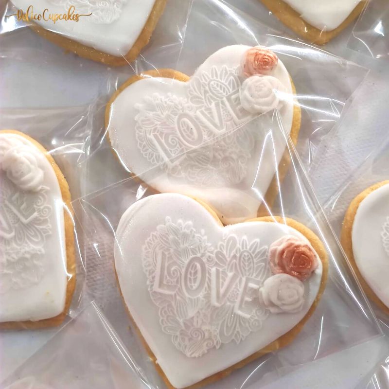 Biscuits personnalisés Thème Mariage/Amour à partir de