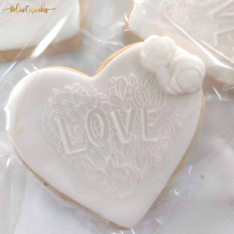 Biscuits personnalisés Thème Mariage/Amour à partir de