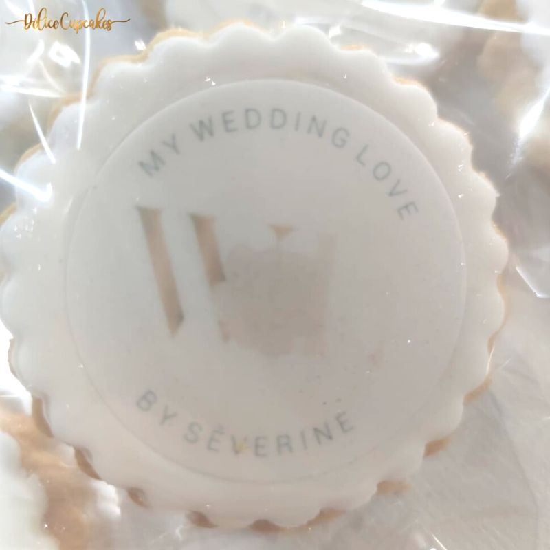 Biscuits personnalisés Thème Mariage/Amour à partir de