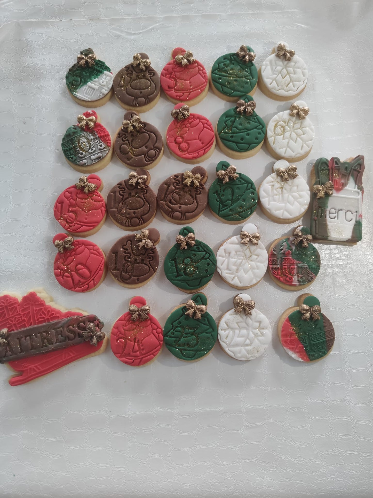 Coffret de Biscuits de Noël/ Calendrier de l'Avent