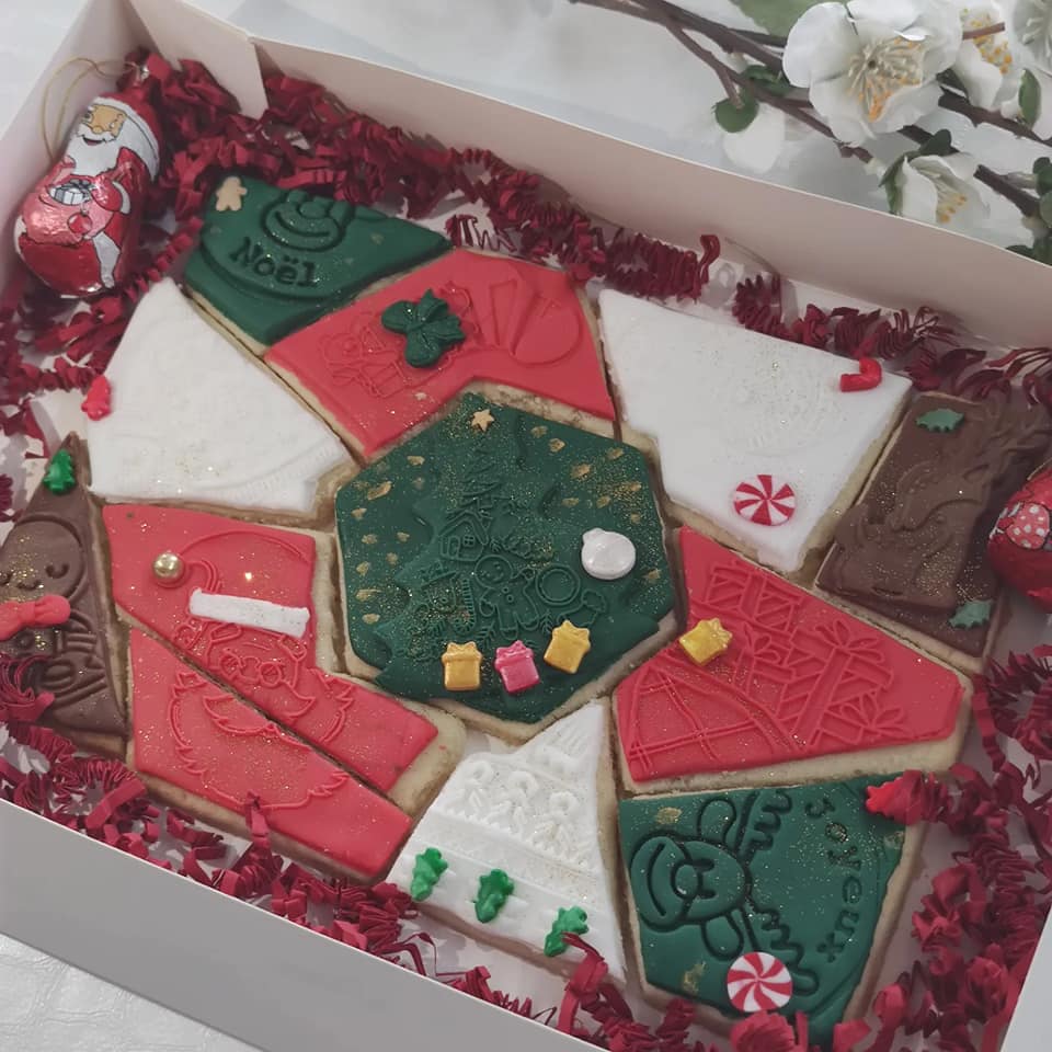 Coffret de Biscuits de Noël/ Calendrier de l'Avent