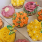 Coffret de cupcakes à offrir thème Fleurs