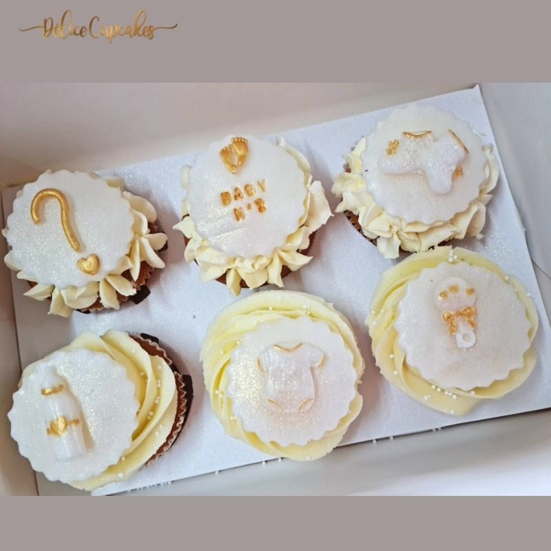 Coffret de cupcakes à offrir pour une Naissance