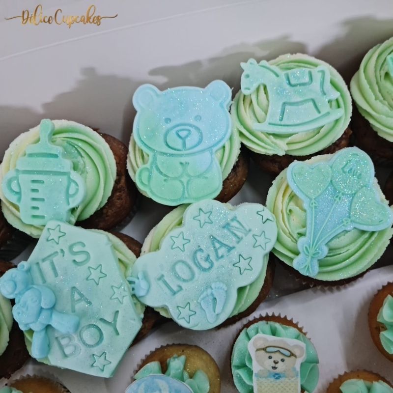 Coffret de cupcakes à offrir pour une Naissance