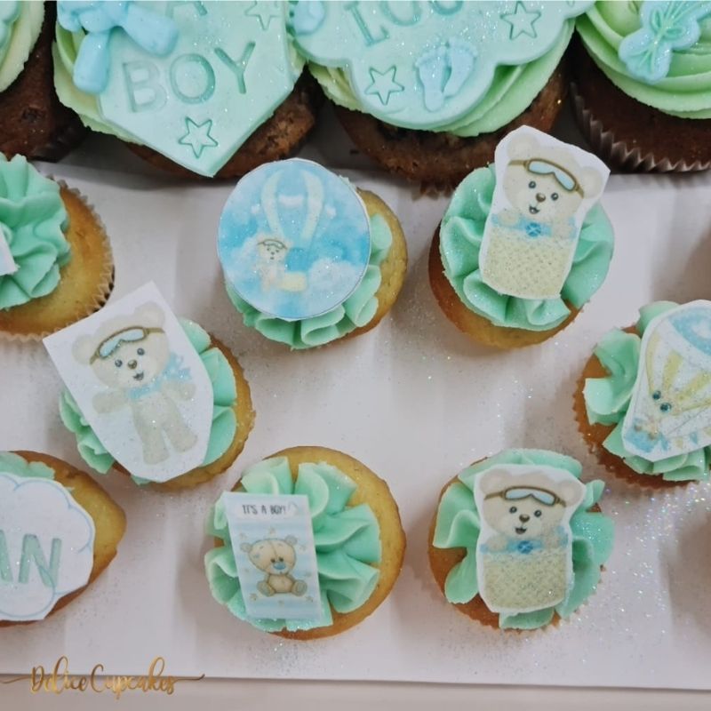 Coffret de cupcakes à offrir pour une Naissance