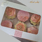 Coffret de cupcakes à offrir thème Fleurs
