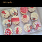 Coffret de cupcakes à offrir thème Fleurs