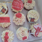 Coffret de cupcakes à offrir thème Fleurs