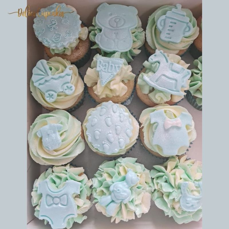 Coffret de cupcakes à offrir pour une Naissance