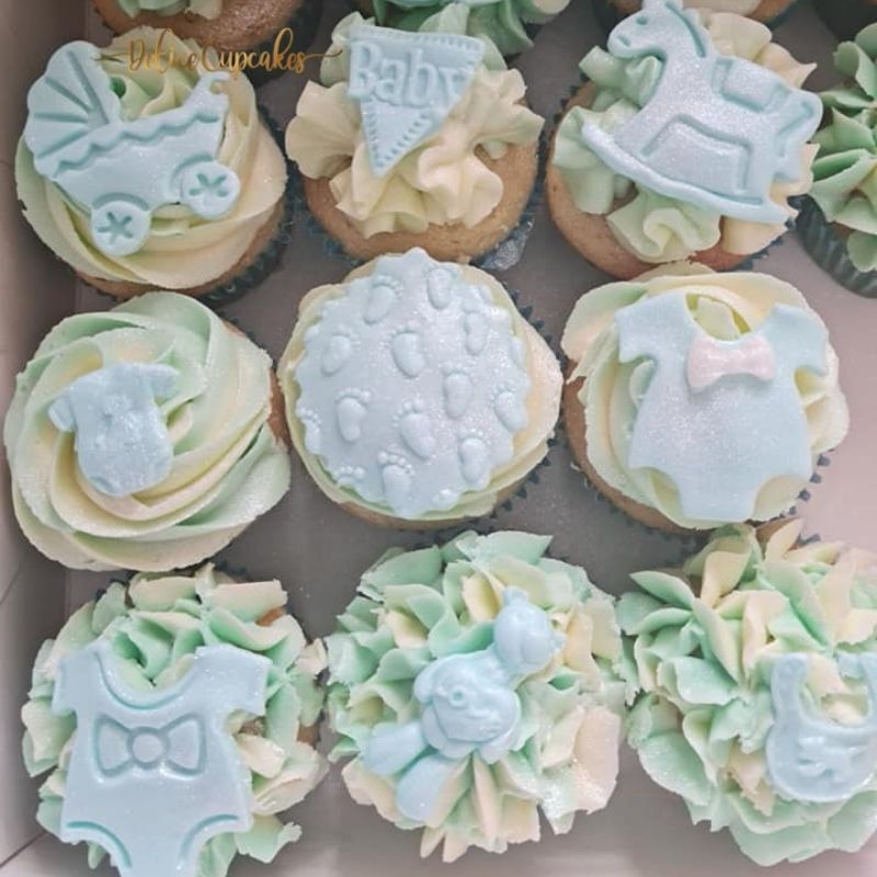 Coffret de cupcakes à offrir pour une Naissance