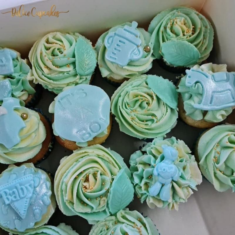 Coffret de cupcakes à offrir pour une Naissance