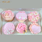 Coffret de cupcakes à offrir thème Fleurs