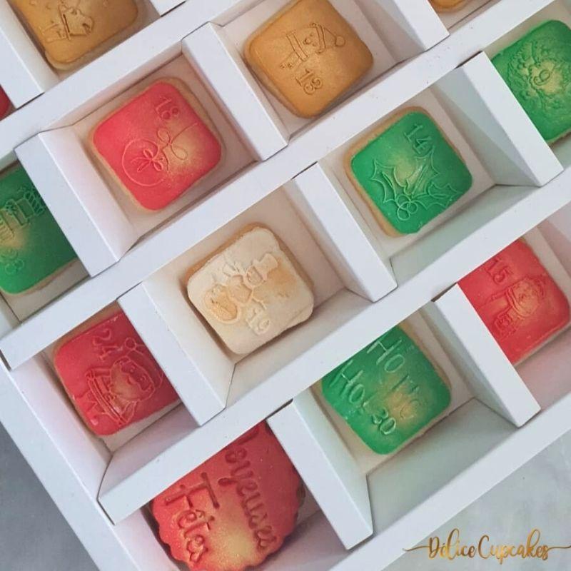 Coffret de Biscuits de Noël/ Calendrier de l'Avent