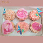 Coffret de cupcakes à offrir thème Fleurs