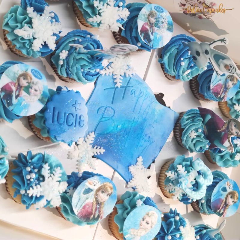 Tutoriel : décoration de cupcakes Reine des Neiges - Mes gâteaux rigolos  by Cécile CC