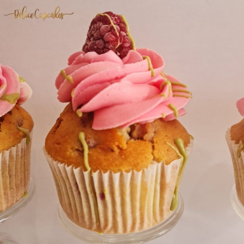 Mini Cupcake Framboise/ Pistache