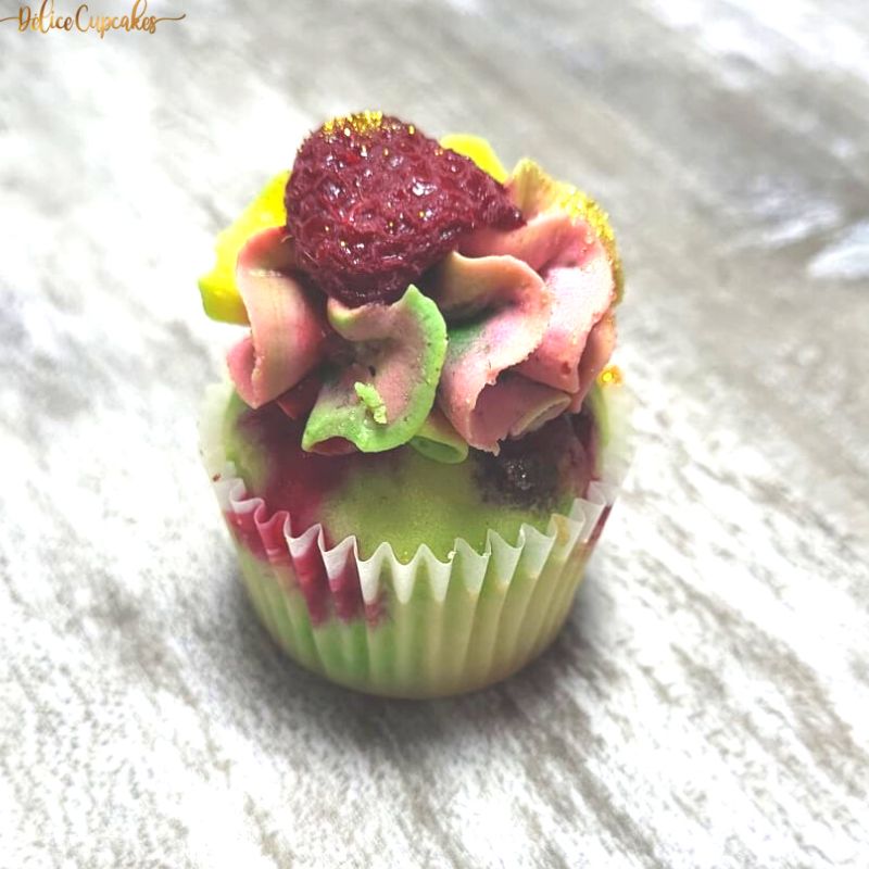 Mini Cupcake Framboise/ Pistache