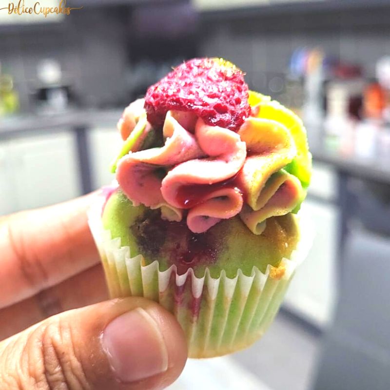 Mini Cupcake Framboise/ Pistache